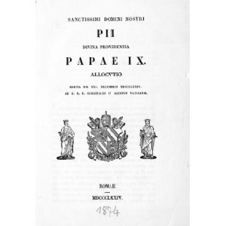 Pie IX 22 1874 [La]