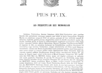 Pie IX - A la memoire perpetuelle de la chose 1871-6 [La]