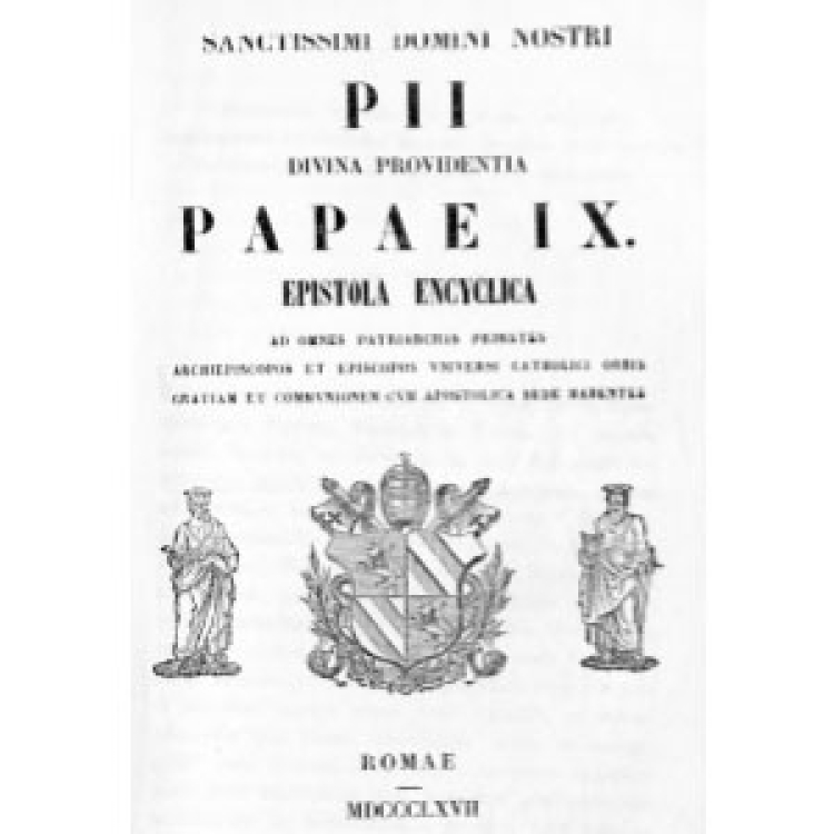Pie IX - Lettre encyclique 1867 [La]