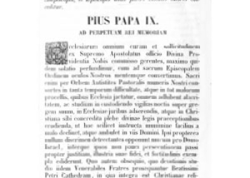 Pie IX - Lettre Pastorale 1867 [La]