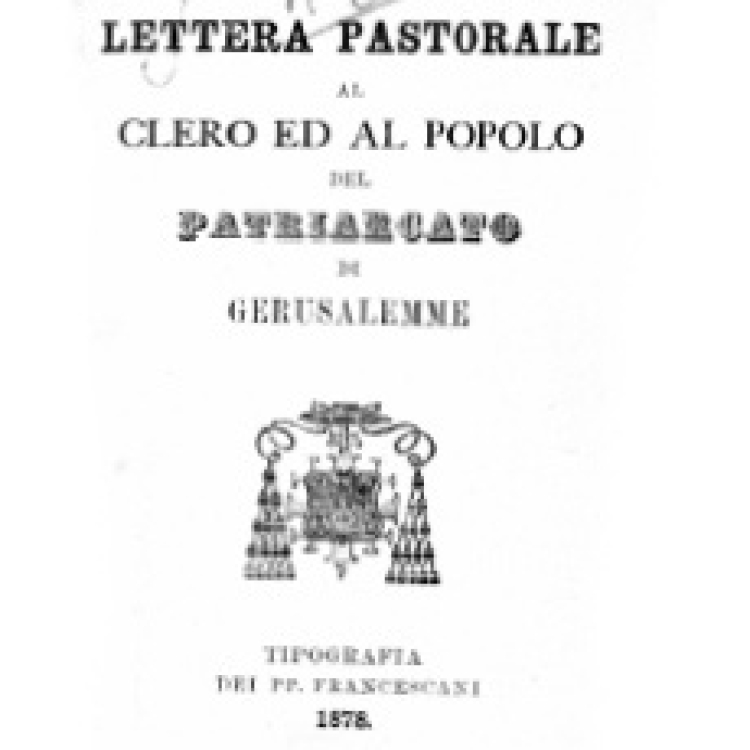 Lettre pastorale au clergé et au peuple Mgr. Bracco 1878 [It]