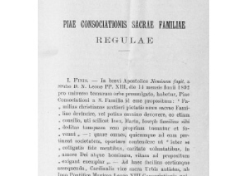 Leon XIII - Regulae Sacrae Famigliae 1893 [La]