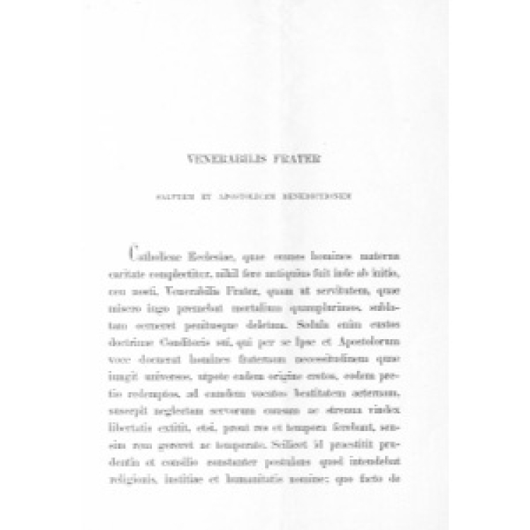 Leon XIII - Venerable Frere 1890 [La]