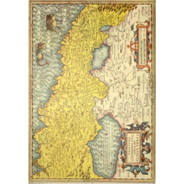 Map Tera Sancta Palestina