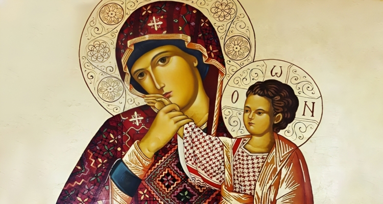 from the artwork created by Fr Miguel Perez Jimenez for the parishioners of Fuhais (Jordan)