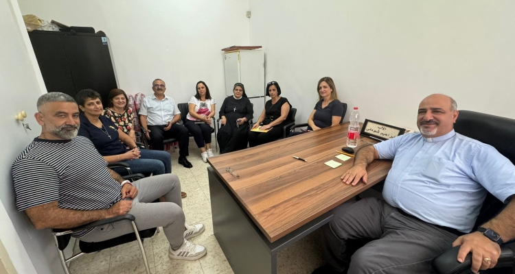 الاجتماع الأوّل لدائرة التربية الدينيّة المسيحيّة في مدرسة البطريركية في الرينة