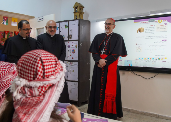 Le cardinal Pierbattista conclut sa visite pastorale à Al-Wahadneh
