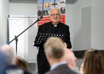En Londres, Monseñor Shomali comparte los retos y las esperanzas de los cristianos de Tierra Santa