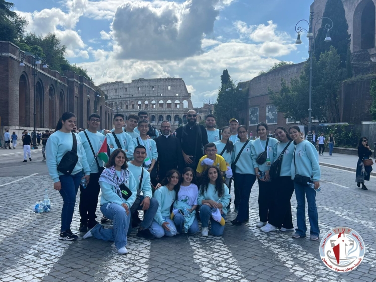 شبيبة فلسطين تشارك في يوبيل الرجاء في روما