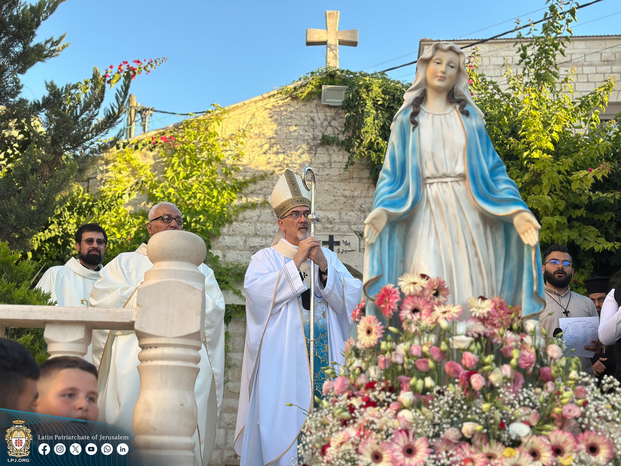 Cardinal Pizzaballa Presides Over Parish Feast celebrations in Zababdeh