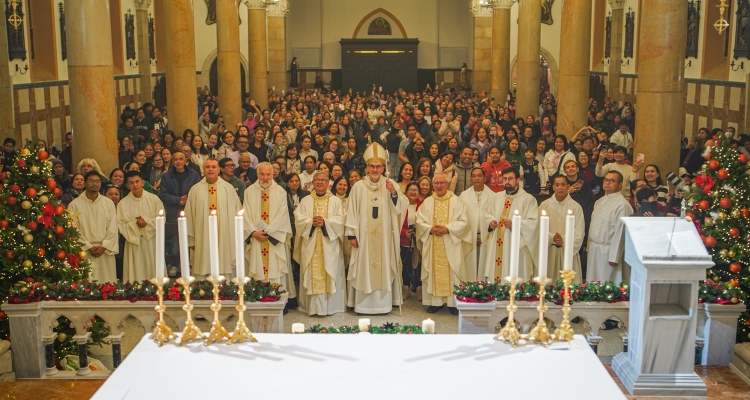 Cardinal Pizzaballa Presides over the First Simbang Gabi Novena Mass in Jaffa